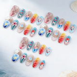 3D Ocean Press-On Nails - image 1