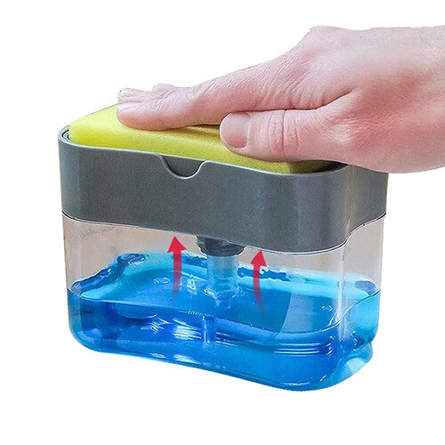 Dish Soap Dispenser with Sponge Holder