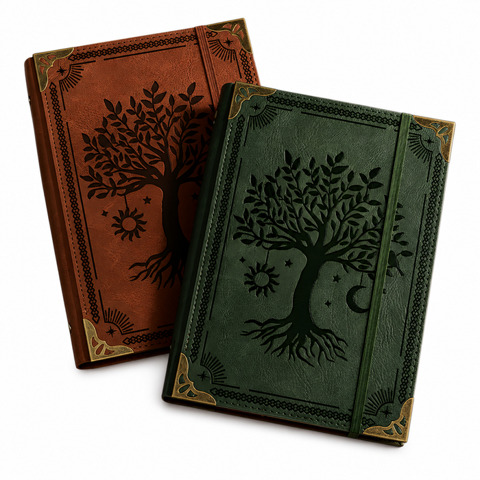 Vintage Loose Leaf Notebook – A5 Refillable Journal & Writing Notebook
