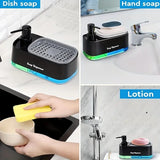 3-in-1 Dual Soap Dispenser with Sponge Holder - image 3