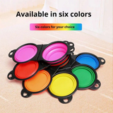 Folding Double Pet Travel Bowl - image 3