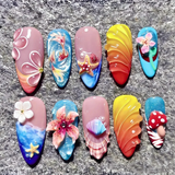 3D Ocean Press-On Nails - image 4