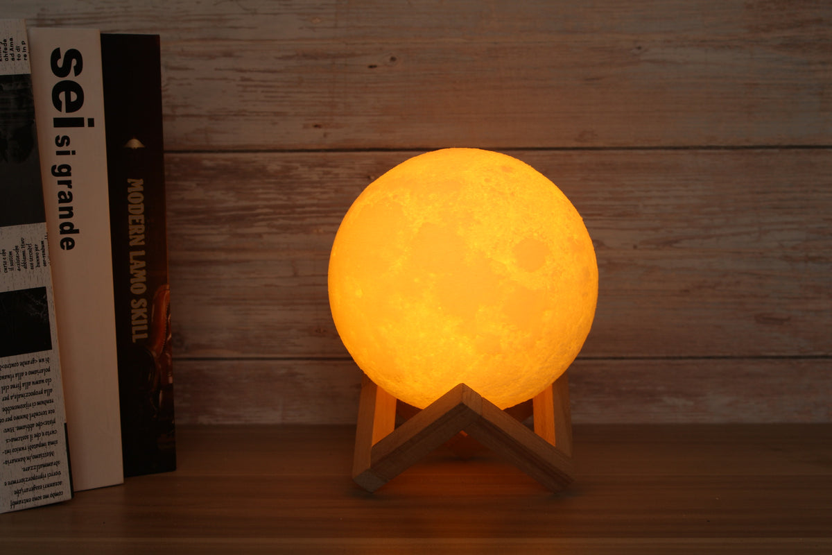 3D Moon Lamp with Stand