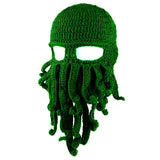 Octopus Beard Beanie Hat – Funny Warm Knit Costume Hat