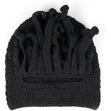 Octopus Beard Beanie Hat – Funny Warm Knit Costume Hat