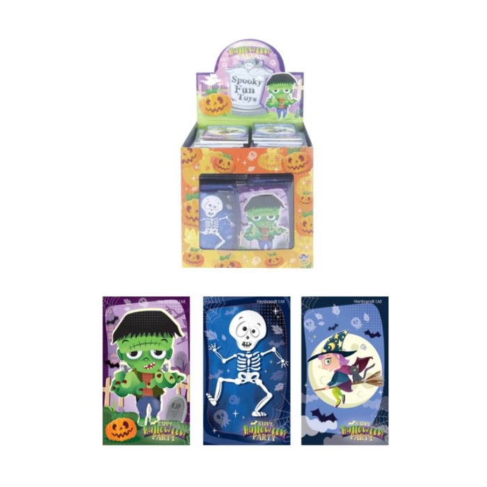 Halloween Mini Notebooks 9.3 x 5.5cm – 3 Assorted Designs