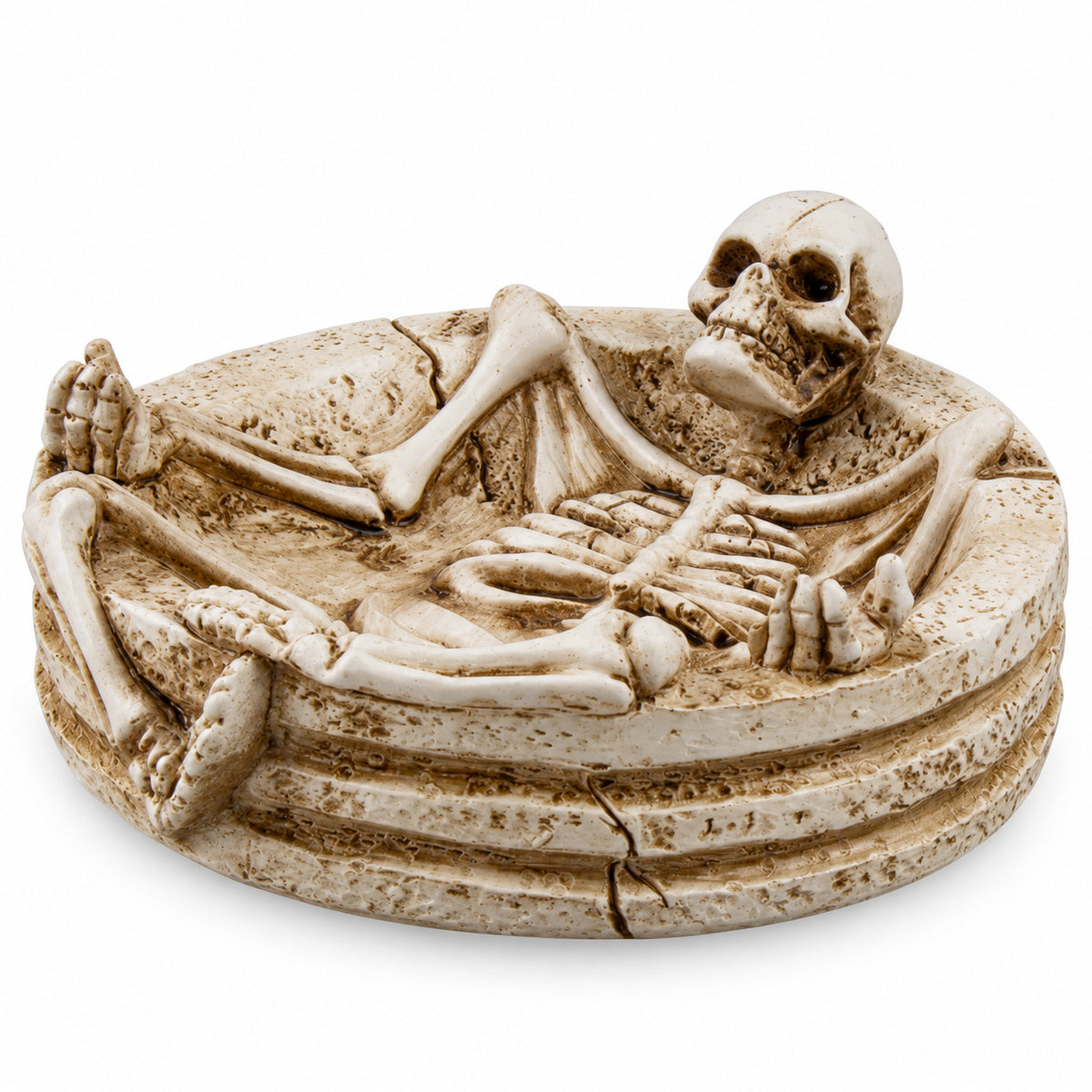 Skeleton Ashtray – Gothic Skull Resin Ashtray for Halloween Décor