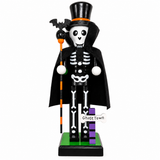 Halloween Nutcracker Decoration 25cm – Wooden Witch, Pumpkin, Skeleton & Mummy Figurine