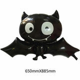 Halloween Bat Balloon Decoration Set – Polka Dot, Letter, Tassel & Star Balloons
