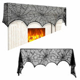 Large Black Lace Spider Cloth – Halloween Table, Party & Fancy Dress Decoration