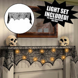 Large Black Lace Spider Cloth – Halloween Table, Party & Fancy Dress Decoration