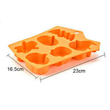 Halloween Silicone Mould – 6 Cavity Pumpkin, Ghost, Bat & Skull Cake, Soap & Candle Mould
