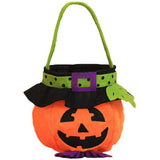 Halloween Pumpkin Candy Bags – Smiley Pumpkin Trick or Treat Tote Bags for Kids