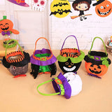 Halloween Pumpkin Candy Bags – Smiley Pumpkin Trick or Treat Tote Bags for Kids