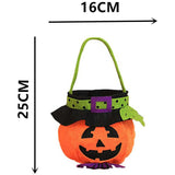 Halloween Pumpkin Candy Bags – Smiley Pumpkin Trick or Treat Tote Bags for Kids