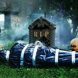 Halloween Fake Corpse Body Bag Prop – Scary Dead Victim Haunted House Decoration