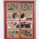 Halloween Window Stickers – 9 Sheets Witch & Spooky Window Decorations