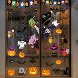 Halloween Window Stickers – 9 Sheets Witch & Spooky Window Decorations