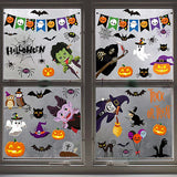 Halloween Window Stickers – 9 Sheets Witch & Spooky Window Decorations