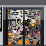 Halloween Window Stickers – 9 Sheets Witch & Spooky Window Decorations