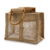 Two Jar Jute Gift Bag - Natural - image 1