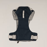 PAW - XS (2-4Kg) Dog Step-in Guardian Harness with Reflective Mesh - Rock Grey - Black Obsidian Charm