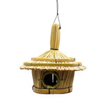 Small Round Seagrass Bird Box 17x17cm - image 2