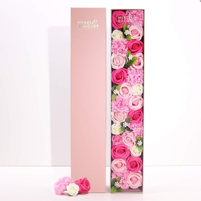 Baby Blessings Extra-Long Soap Flower Gift Box - Pink