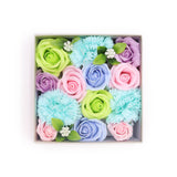 Baby Blessings Square Soap Flower Gift Box - Blue - image 1