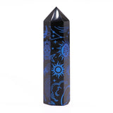 Black Obsidian Point - Mystic Story - Midnight Blue