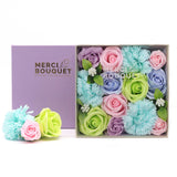 Baby Blessings Square Soap Flower Gift Box - Blue - image 2