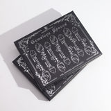 Set of 7 Dark Silver Gemstone Crystal Witch Spoons