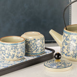 Travel Teapot Set with Two Cups - China Ru Blue