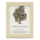 Tourmaline Tree of Life Gemstone Picture 20cm - image 1