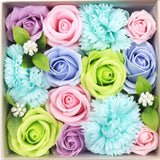 Baby Blessings Square Soap Flower Gift Box - Blue - image 4