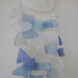 Blue & White Recycled Glass Wind Chime - image 3