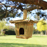 Small Square Seagrass Bird Box 18x13cm - image 1
