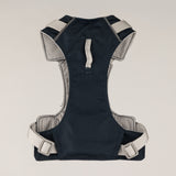 PAW - S (4-8Kg) Dog Step-in Guardian Harness with Reflective Mesh - Rock Grey - Black Obsidian Charm