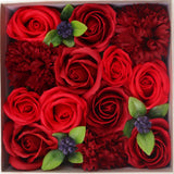 Classic Red Roses Square Soap Flower Gift Box - image 4