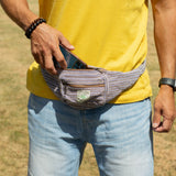 Cotton Hemp Belt Bag - Blue - image 4