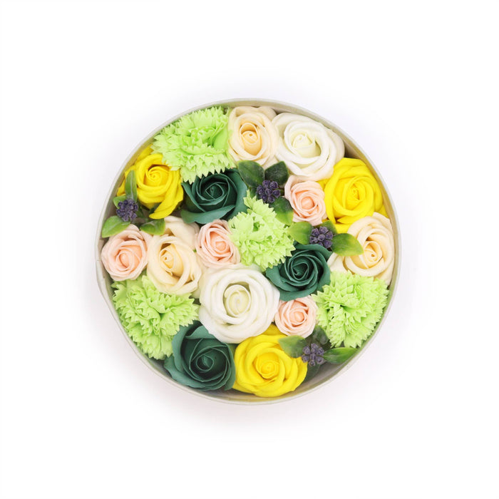 Spring Celebrations Soap Flower Gift Box - Yellow & Green