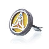 Pewter Yoga Chakra Car Aromatherapy Diffuser Kit 30mm - image 4