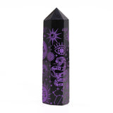 Black Obsidian Point - Mystic Story - Deep Purple