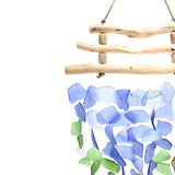 Blue & Green Recycled Glass Wind Chime - image 3