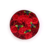 Classic Red Roses Round Soap Flower Gift Box - image 2