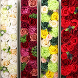 Wedding Blessings Extra-Long Soap Flower Gift Box - White & Ivory - image 3