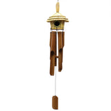 Round Seagrass Bird Box with Chimes 45x17cm - image 3