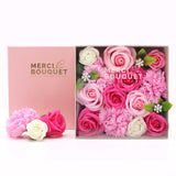 Baby Blessings Square Soap Flower Gift Box - Pink - image 5
