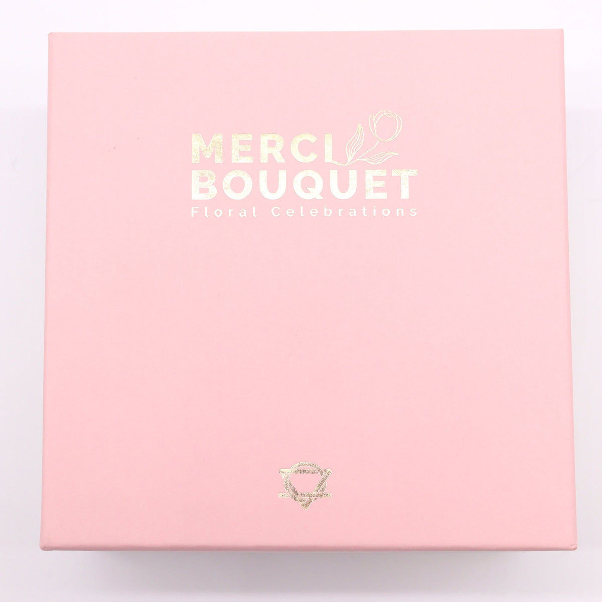 Baby Blessings Square Soap Flower Gift Box - Pink