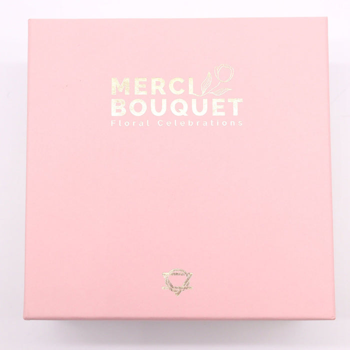 Baby Blessings Square Soap Flower Gift Box - Pink